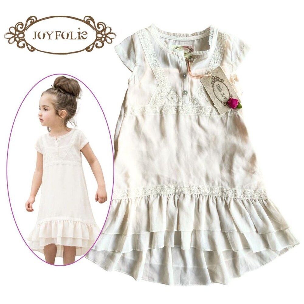 NEW Mia Joy Joyfolie Lucy Dress,‎ Flower Girl Princess, Slip Sheer - Size 2